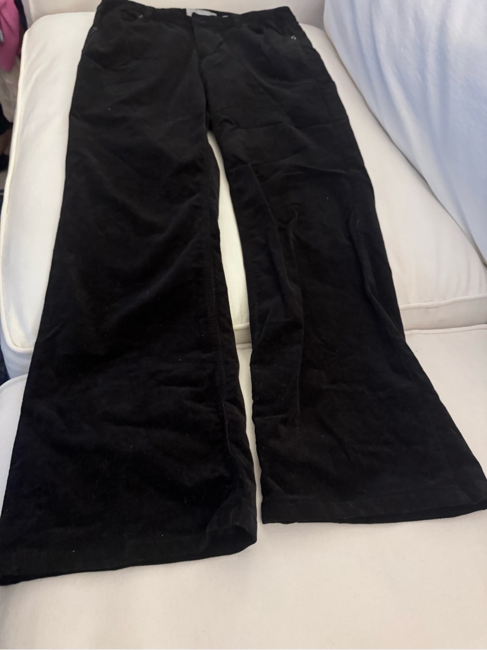 Liz Claiborne Black Wide Leg Corduroy Pants
